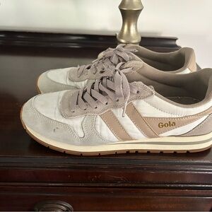 Gola Women’s White and Tan Sneakers